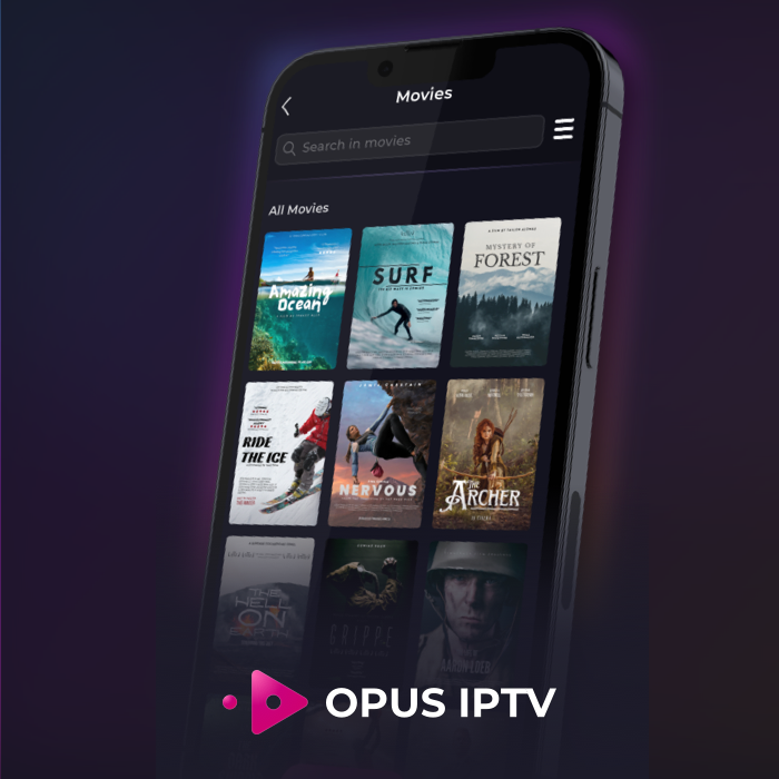 Opus IPTV Player: Enjoy Seamless Streaming on Samsung Galaxy M22 with a Sleek Interface